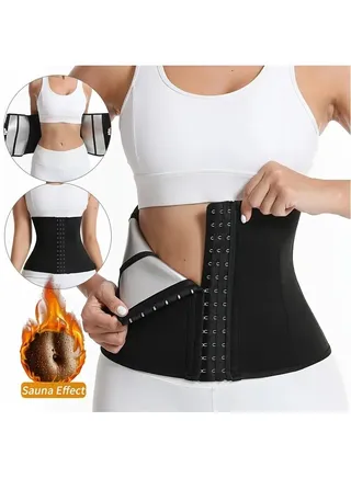 Women'S Underbust Latex Sport Girdle Waist Trainer 