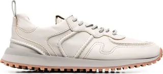 Calf-Leather Low-Top Sneakers