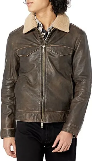 JOHN VARVATOS Men's Branson Modern Trucker