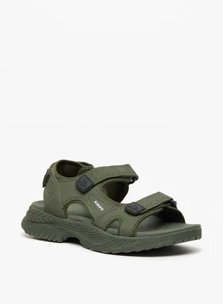 Men's Sandals with Hook and Loop Closure 