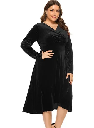 Crossover Detailed Dress Black 