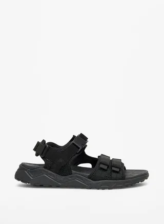Men's Textured Floaters with Hook and Loop Closure