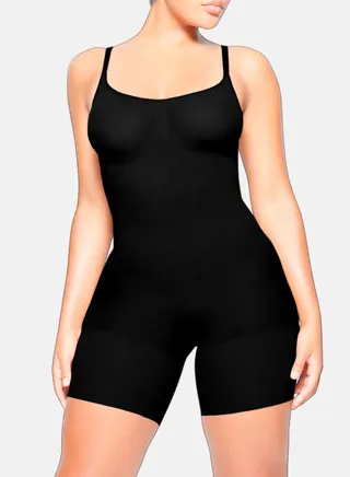Shapewear Bodysuit for Women Tummy Control - Body Shaper for Women, Sculpting Tank Top MidThigh Shaper- Seamless Waist Slimming, Back Lifting 