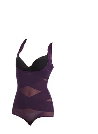 Lace Bodysuit for Women Tummy Control Slim Seamless Round Neck Jumpsuit Body Shapewear. 