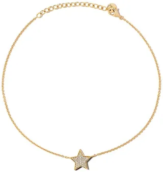 18kt yellow gold STASIA diamond anklet
