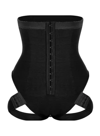 Waist Trainer for Women Cuff Tummy Trainer Female Exceptional Shapewear 2-IN-1 High Waist Hip Lifting Corset Sport Body Shaper Cincher Black 