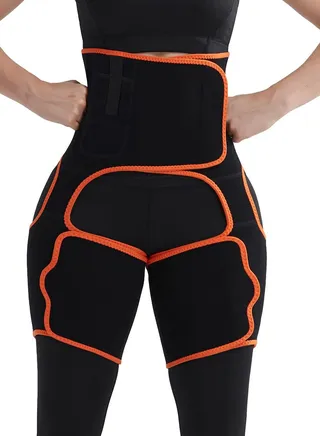 Dee trimmer Hana 3 in 1 Active Wear Set For Body Shapewear Tummy Control  Waist Trainer Leg Trainer Leg Shape Slimming Body And Hips To Make your Body Perfect Shape 