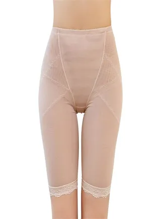 Safety Lace Body Shaping Thigh Pants Beige 