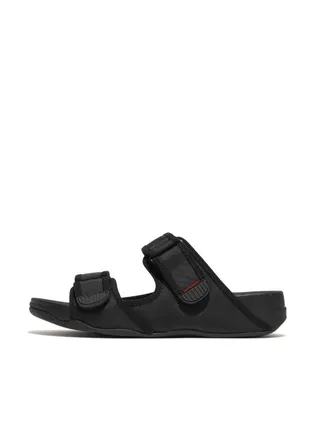 049-765 Fitflop Men Gogh Moc Mens Adjustable Water-Resistant Slides GT3-001 Black 