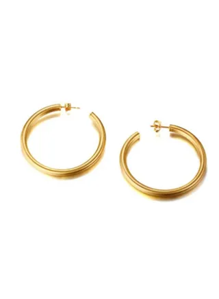 18K Hoop Earrings – Dazzling Circle Collection with Swarovski Elements - Elevate Everyday Style with Fashion-forward Women's Jewelry - Explore Elegant Designs, Perfect for Casual or Formal Wear 
