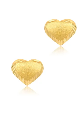 21k Gold Stud Earrings 