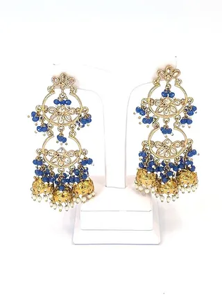 GOHONA Bollywood Style Indian Traditional Jhumka Earring for Women 