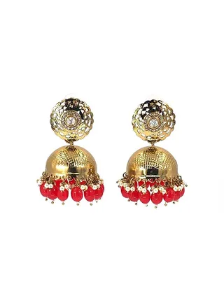 GOHONA Bollywood Style Indian Traditional Jhumka Earring for Women 