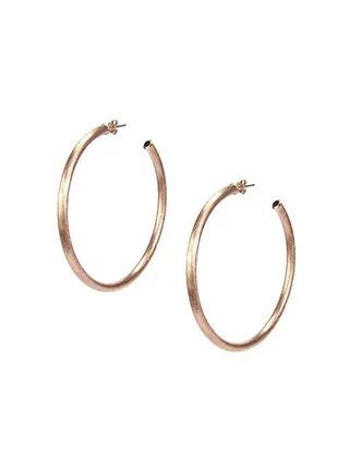 Rose Gold Plated Hoop Earrings 