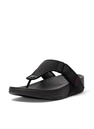 Mens Trakk Ii Toe-Post Sandals - All Black EJ3-090 41 