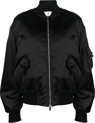 Zip-Fastening Bomber Jacket