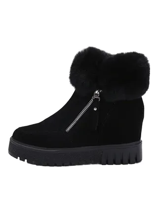 Thick Sole Ankle Boot Black 