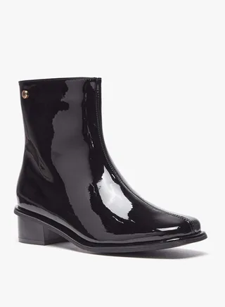 Womens Solid High Shaft Boots With Zip Closure By Shoexpress 