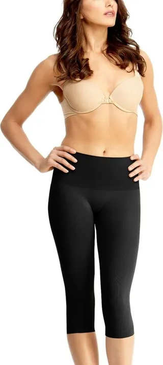 MeMoi Plus Size High-Waisted Shaping Capri Shapewear
