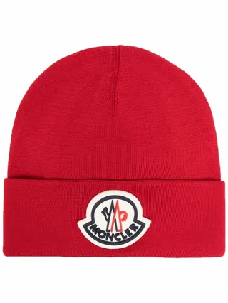Logo-Patch Wool Beanie