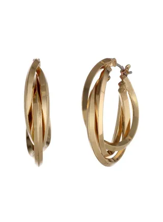 Brass Classic 3 Hoop Earrings 