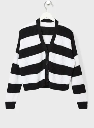 Youth Teen Striped Cardigan 