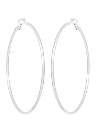 Vintage Simple Design Exaggerate Hoops Earrings 