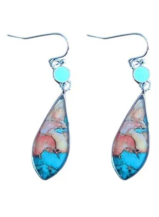 Fashion Dangle Hook Beads Earrings 