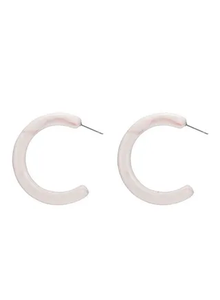 Resin Hoops Earrings 