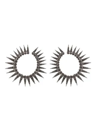 Sun Flower Hoop Earrings 