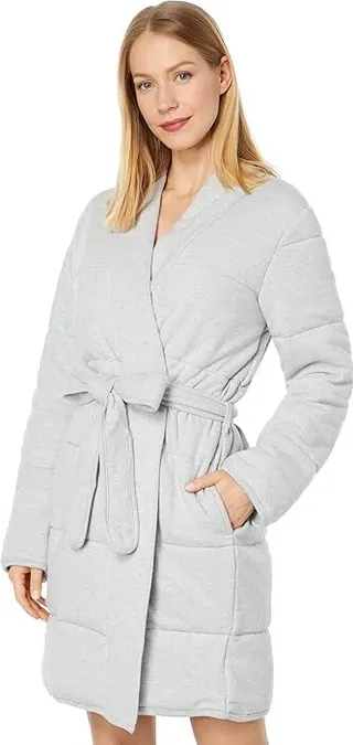 P.J. Salvage Quilted Dreams Robe (Heather Grey) Women's Pajama