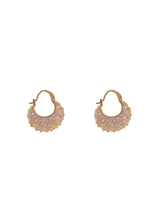Zirconia Encrusted Bag Earrings 