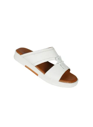 008-3395 Barjeel Uno Men Arabic Sandals BJM 07 White 