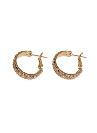 Fashion Simple Full Diamond Earrings 