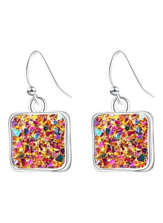 Geometric Shape Dangle Earrings 