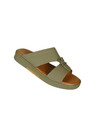 008-3393 Barjeel Uno Men Arabic Sandals BJM 07 Stone 