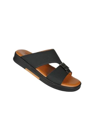 008-3403 Barjeel Uno Men Arabic Sandals BJM 16 Black 