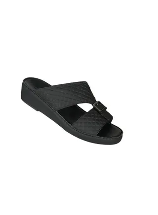 008-3375 Barjeel Uno Men Arabic Sandals VTS 22 Black 