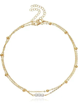 Layering Chain Choker Necklace for Women 
