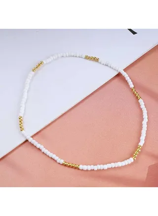 White Gold Choker 