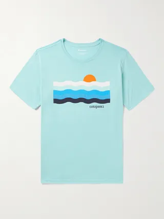 Printed Organic Cotton-Blend Jersey T-Shirt