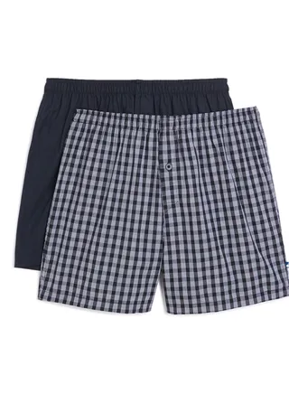 2 Pack Boxer Shorts Assorted Color/Print 