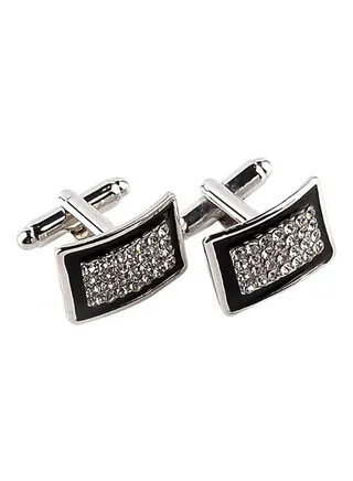 Decorative Rhinestones Chic Cufflinks 