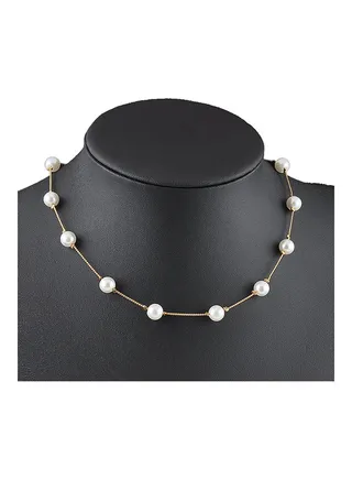 Exquisite Pearl Bead Necklace 