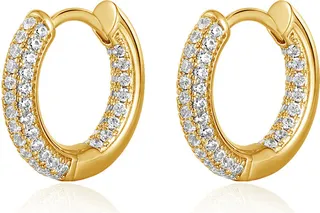 Reversible Mini Amalfi Hoops- Gold