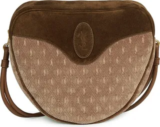 Le Monogramme Coeur Satchel In Velvet And Suede