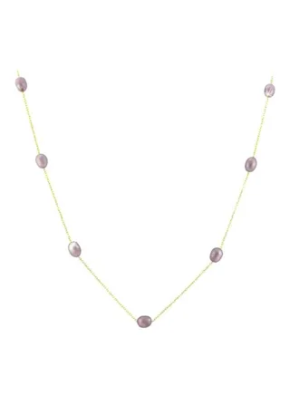 18 Karat Gold Pearls Opera Necklace 