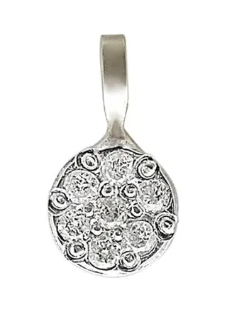 18 Karat Gold And Genuine Diamonds Solitaire Pendant 