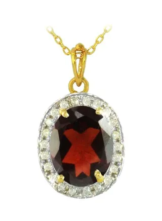 18K Gold Diamond Necklace 