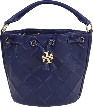 Tory Burch Soft Fleming Drawstring Small Bucket Bag